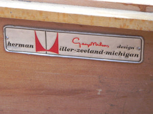 I Like Mike's Mid-Century Modern Furniture SOLD - MILLER NELSON DOUBLE PEDESTAL WALNUT EXECUTIVE D ESK