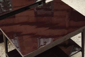 I Like Mike's Mid-Century Modern Furniture SOLD -- PAUL MCCOBB DARK LACQUERED END TABLES