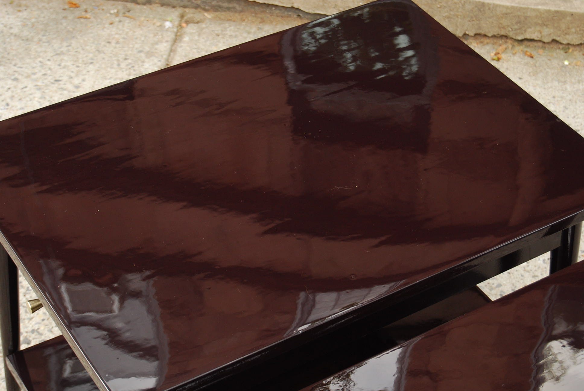 I Like Mike's Mid-Century Modern Furniture SOLD -- PAUL MCCOBB DARK LACQUERED END TABLES