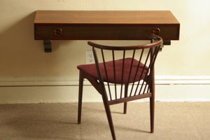 I Like Mike's Mid-Century Modern Furniture SOLD-- PROBBER WALL MOUNT ROSEWOOD D ESK