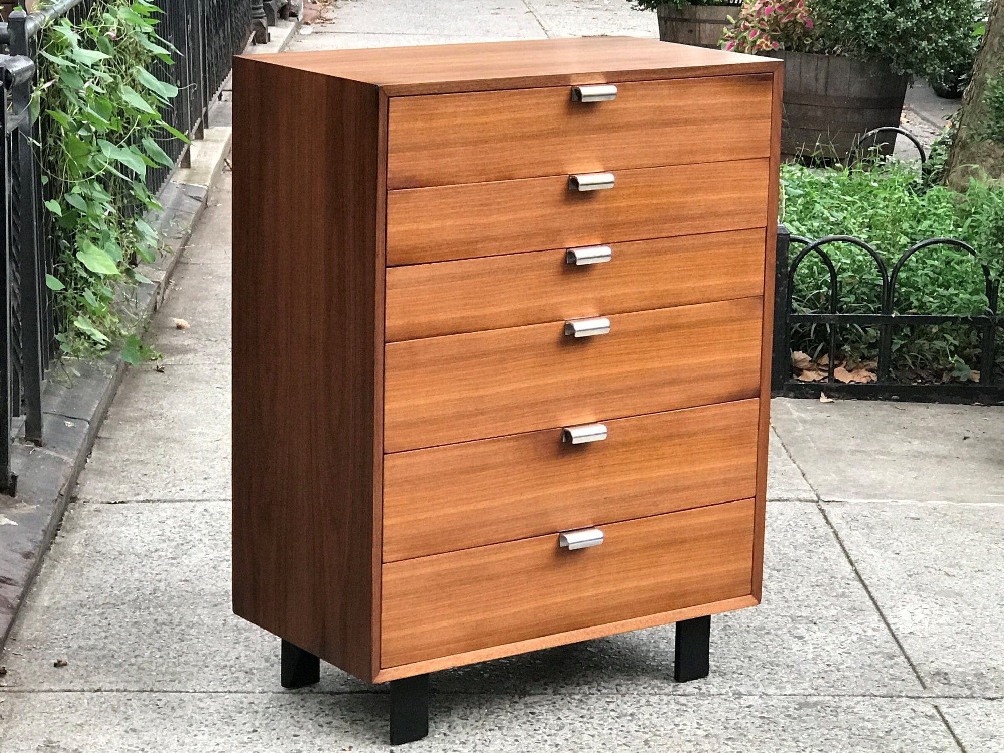 I Like Mike's Mid Century Modern Furniture SOLD Rare George Nelson Herman Miller 6 Drawer High Boy Dresser, Restored