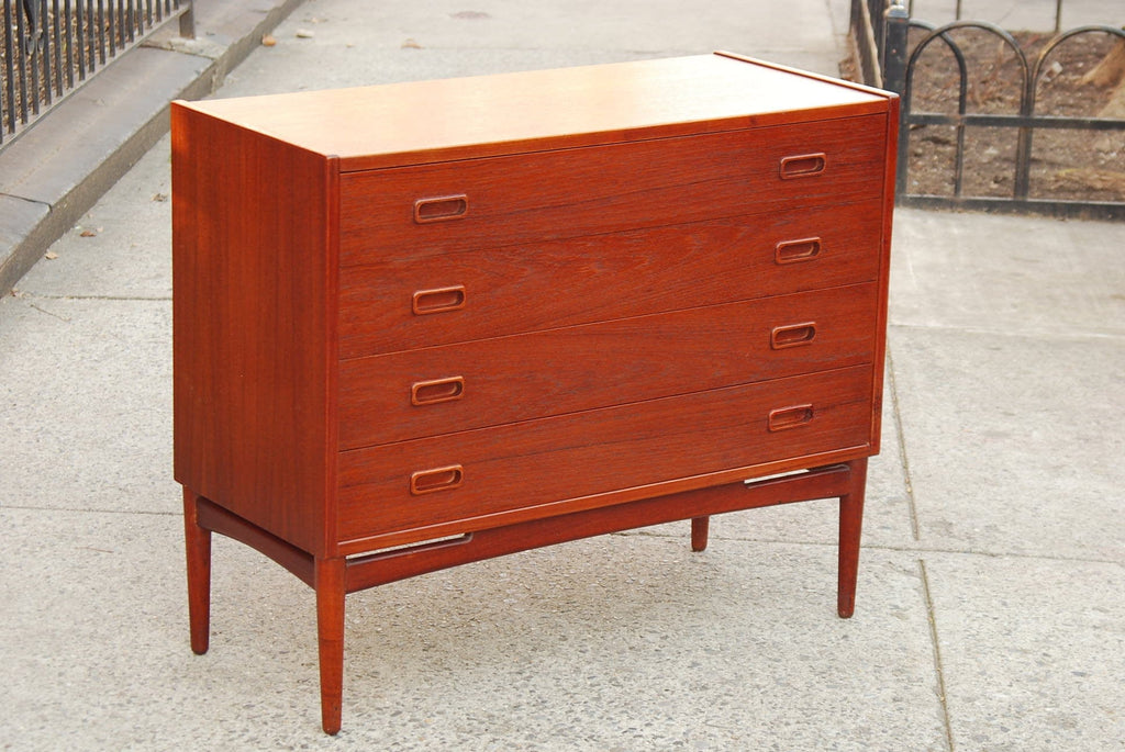 danish modern teak dresser SOLD -- RESTORED DANISH MODERN TEAK DRESSER BY HOVMAND OLSEN