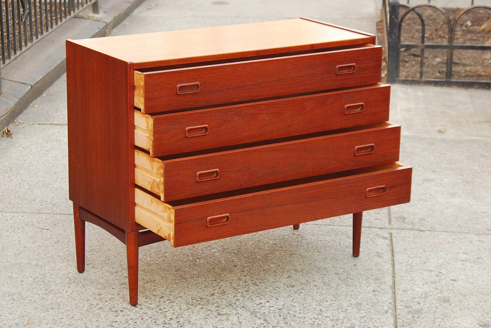 I Like Mike's Mid-Century Modern Furniture SOLD -- RESTORED DANISH MODERN TEAK DRESSER BY HOVMAND OLSEN