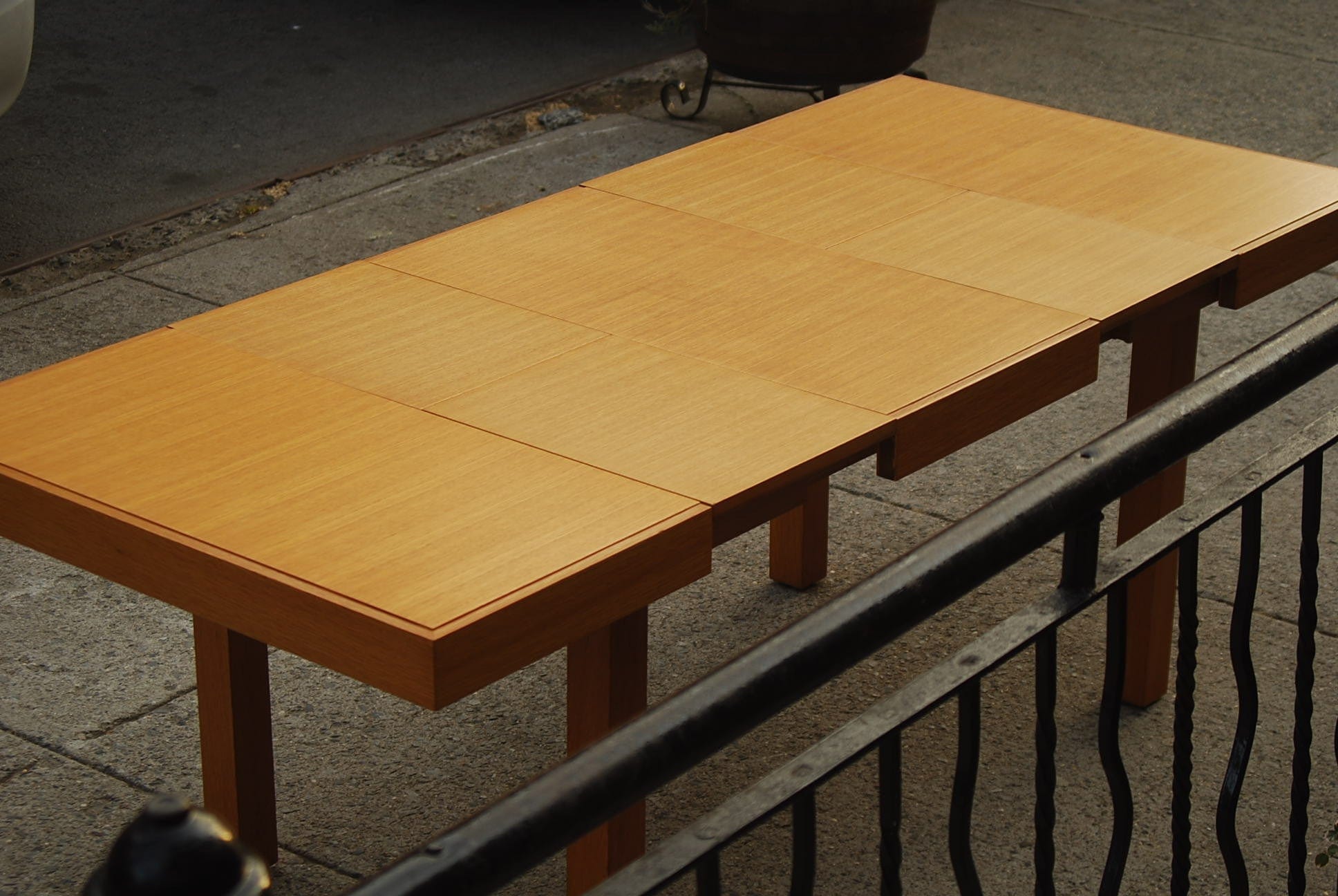 I Like Mike's Mid-Century Modern Furniture SOLD -- RESTORED GEORGE NELSON DINING SET WITH TWO BURRIED LEAVES AND FOUR CHAIRS