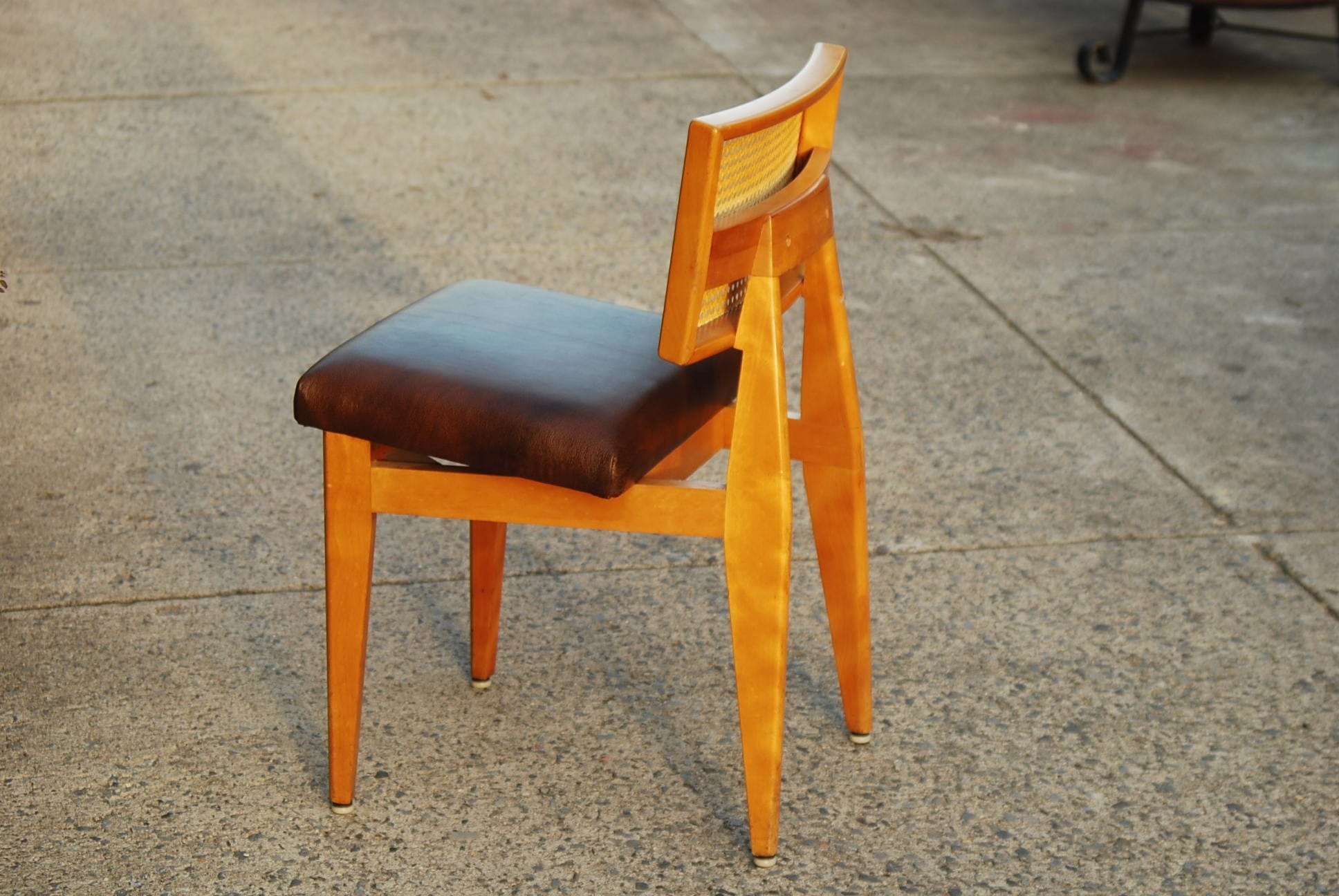 I Like Mike's Mid-Century Modern Furniture SOLD -- RESTORED GEORGE NELSON DINING SET WITH TWO BURRIED LEAVES AND FOUR CHAIRS
