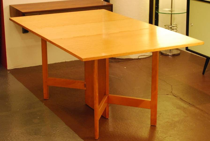 I Like Mike's Mid-Century Modern Furniture SOLD -- RESTORED GEORGE NELSON GATE LEG DINING TABLE BY HERMAN MILLER