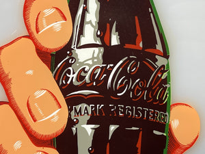 I Like Mike's Mid Century Modern Lamps Coca-Cola Light Up Wall Hanging from 1985