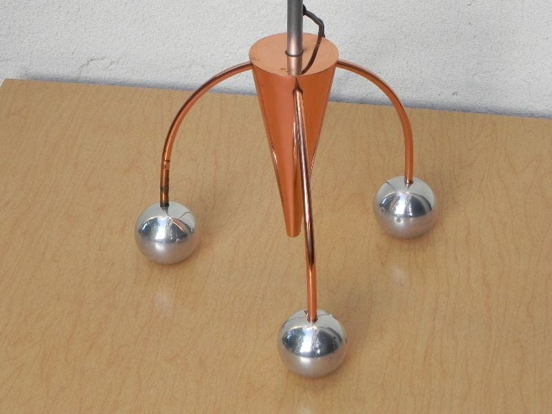 I Like Mike's Mid-Century Modern lighting Atomic Copper Aluminum Floor Lamp, Artisan Sculptural Lighting