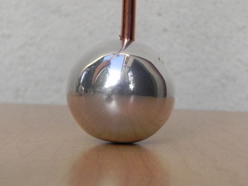 I Like Mike's Mid-Century Modern lighting Atomic Copper Aluminum Floor Lamp, Artisan Sculptural Lighting