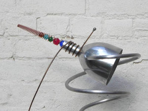 I Like Mike's Mid-Century Modern lighting Atomic Copper Aluminum Floor Lamp, Artisan Sculptural Lighting