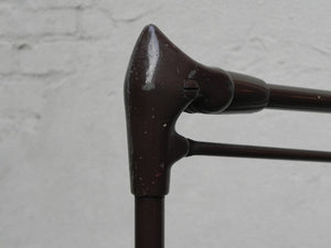 I Like Mike's Mid Century Modern lighting Brown Dazor Floating Fixture Single Bulb Fluorescent Floor Lamp Model #1234-16