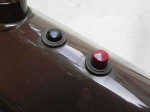 I Like Mike's Mid Century Modern lighting Brown Dazor Floating Fixture Single Bulb Fluorescent Floor Lamp Model #1234-16