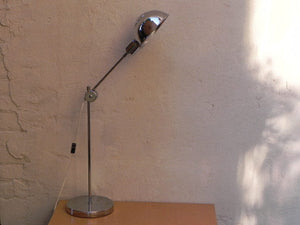 I Like Mike's Mid Century Modern lighting Chrome Adjustable Industrial Chic Desk Lamp with 2-way Dimmer