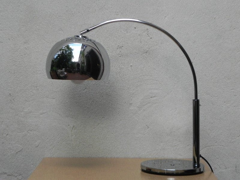 I Like Mike's Mid Century Modern lighting Chrome Arc Modern Desk Lamp