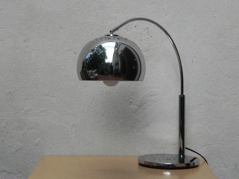 I Like Mike's Mid Century Modern lighting Chrome Arc Modern Desk Lamp