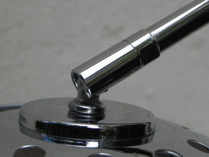 I Like Mike's Mid Century Modern lighting Chrome Arc Modern Desk Lamp