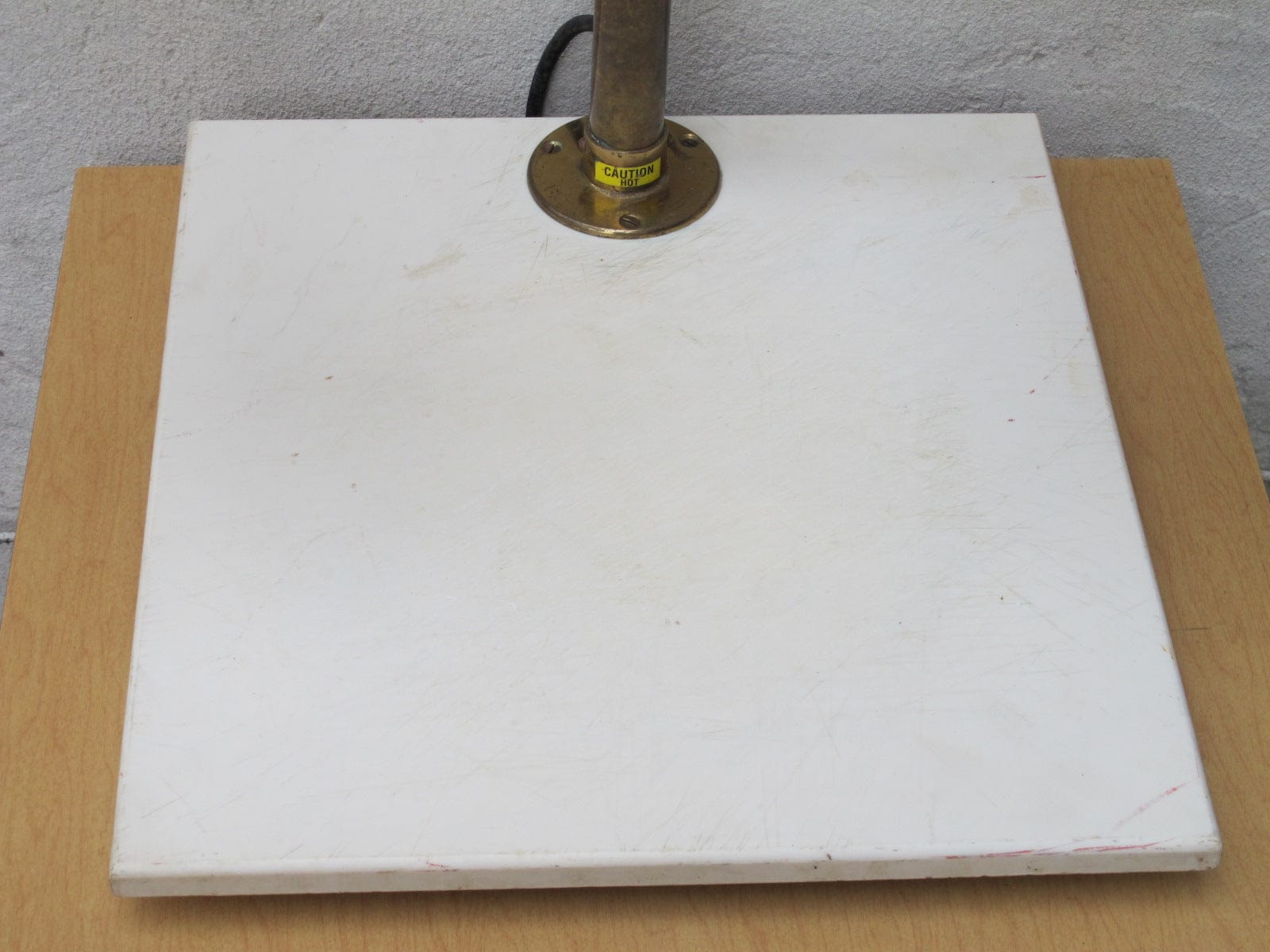 I Like Mike's Mid Century Modern lighting Hanson Brass Meat Carving Station with Double Heat Lamps