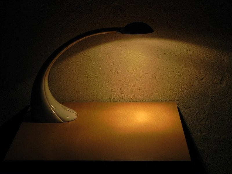 I Like Mike's Mid-Century Modern lighting Neo Deco White Molder Modern Desk Lamp