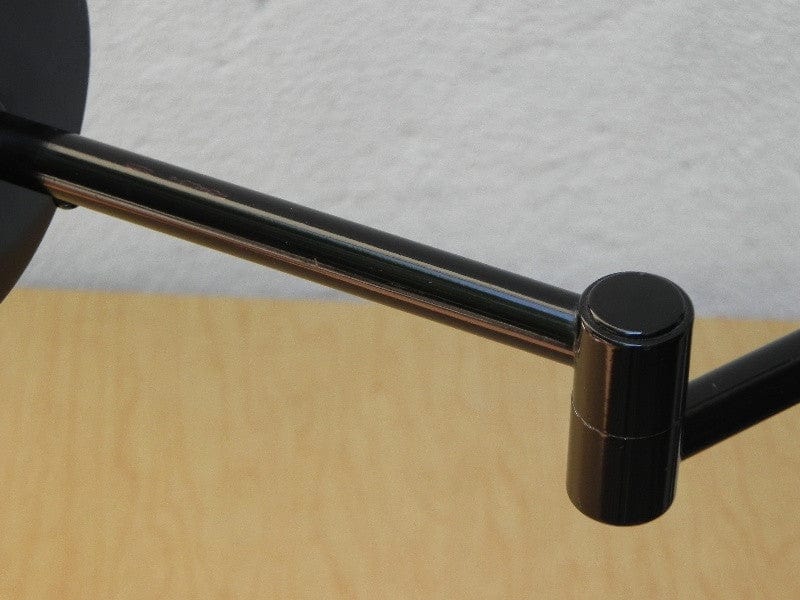 I Like Mike's Mid Century Modern lighting Nessen Modern Swing Arm Desk Lamp in Black, with Cylinder Shroud