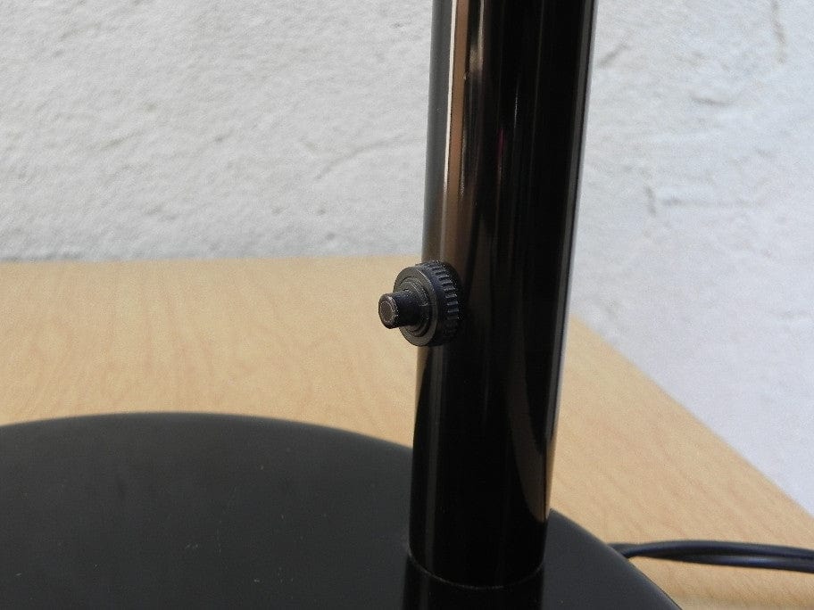 I Like Mike's Mid Century Modern lighting Nessen Modern Swing Arm Desk Lamp in Black, with Cylinder Shroud