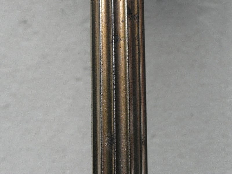 I Like Mike's Mid-Century Modern lighting Pair Deco Regency Solid Brass Torchiere Floor Lamps in the Style of Tommi Parzinger