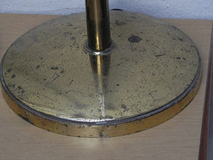 I Like Mike's Mid-Century Modern lighting Pair Deco Regency Solid Brass Torchiere Floor Lamps in the Style of Tommi Parzinger