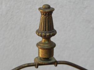 I Like Mike's Mid Century Modern lighting Pair Stiffel Cast Brass Neo Classical Obelisk Table Lamps
