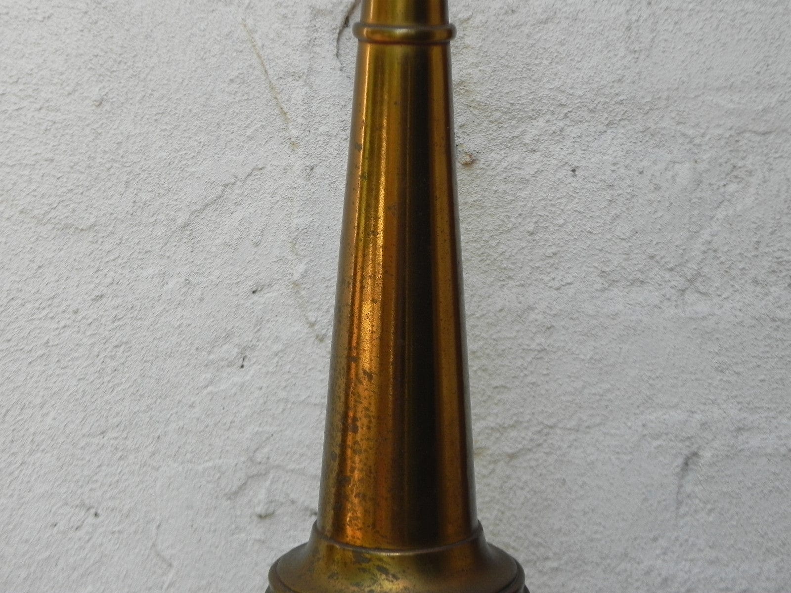 I Like Mike's Mid Century Modern lighting Pair Stiffel Cast Brass Neo Classical Obelisk Table Lamps
