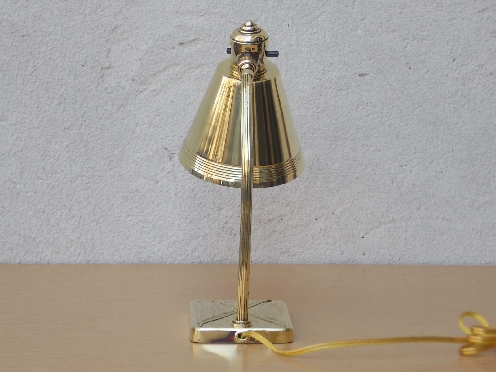 I Like Mike's Mid Century Modern lighting Petite Chase Brass Polished Petite Desk Lamp