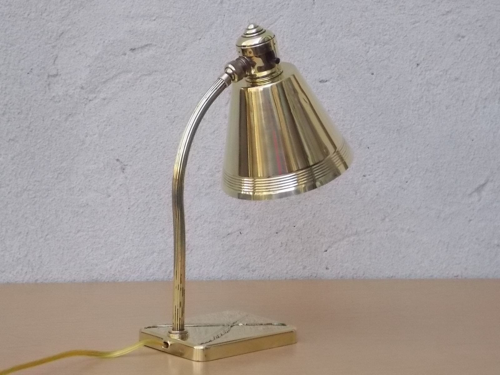 I Like Mike's Mid Century Modern lighting Petite Chase Brass Polished Petite Desk Lamp