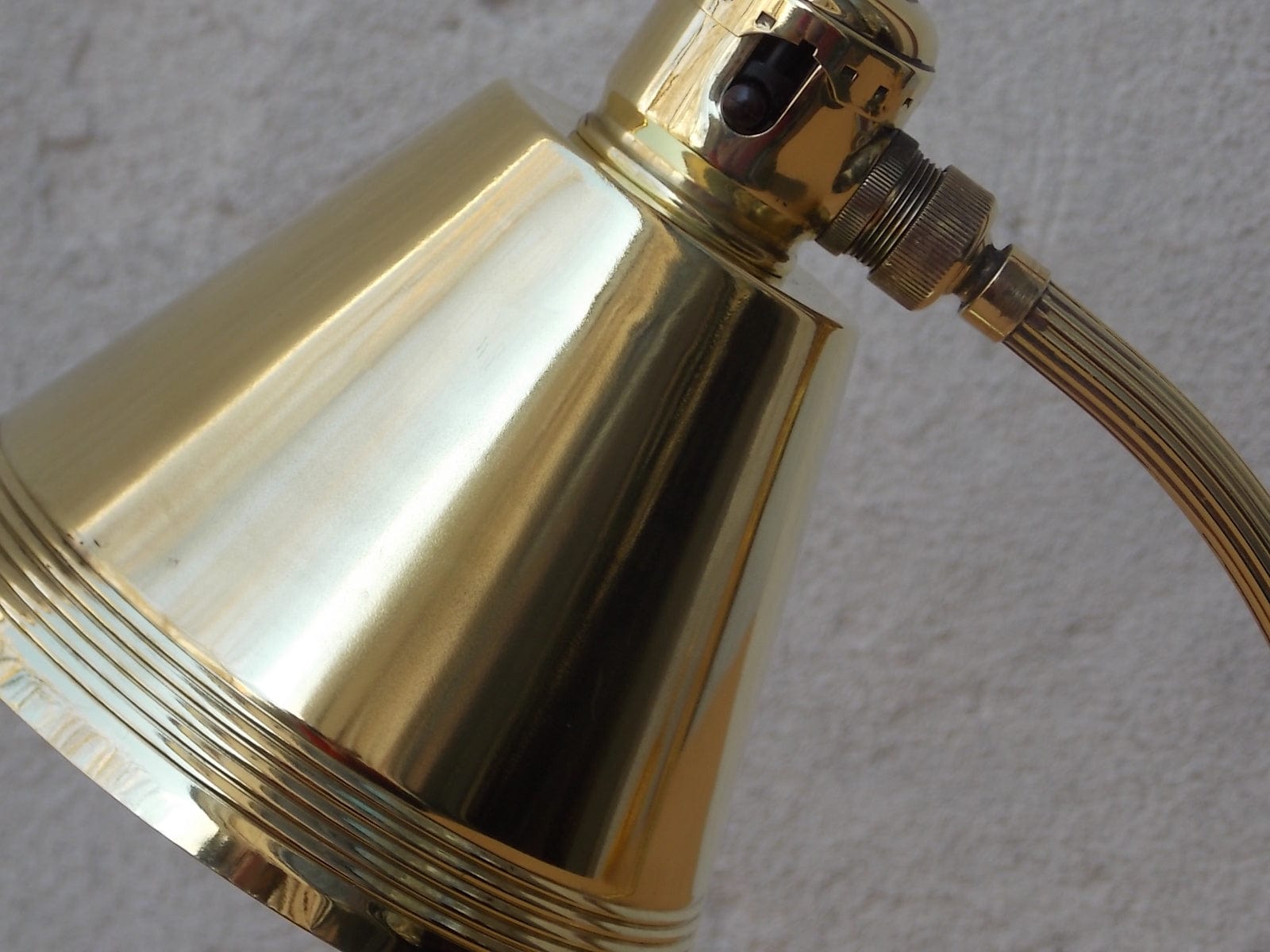 I Like Mike's Mid Century Modern lighting Petite Chase Brass Polished Petite Desk Lamp