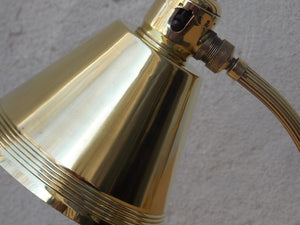I Like Mike's Mid Century Modern lighting Petite Chase Brass Polished Petite Desk Lamp