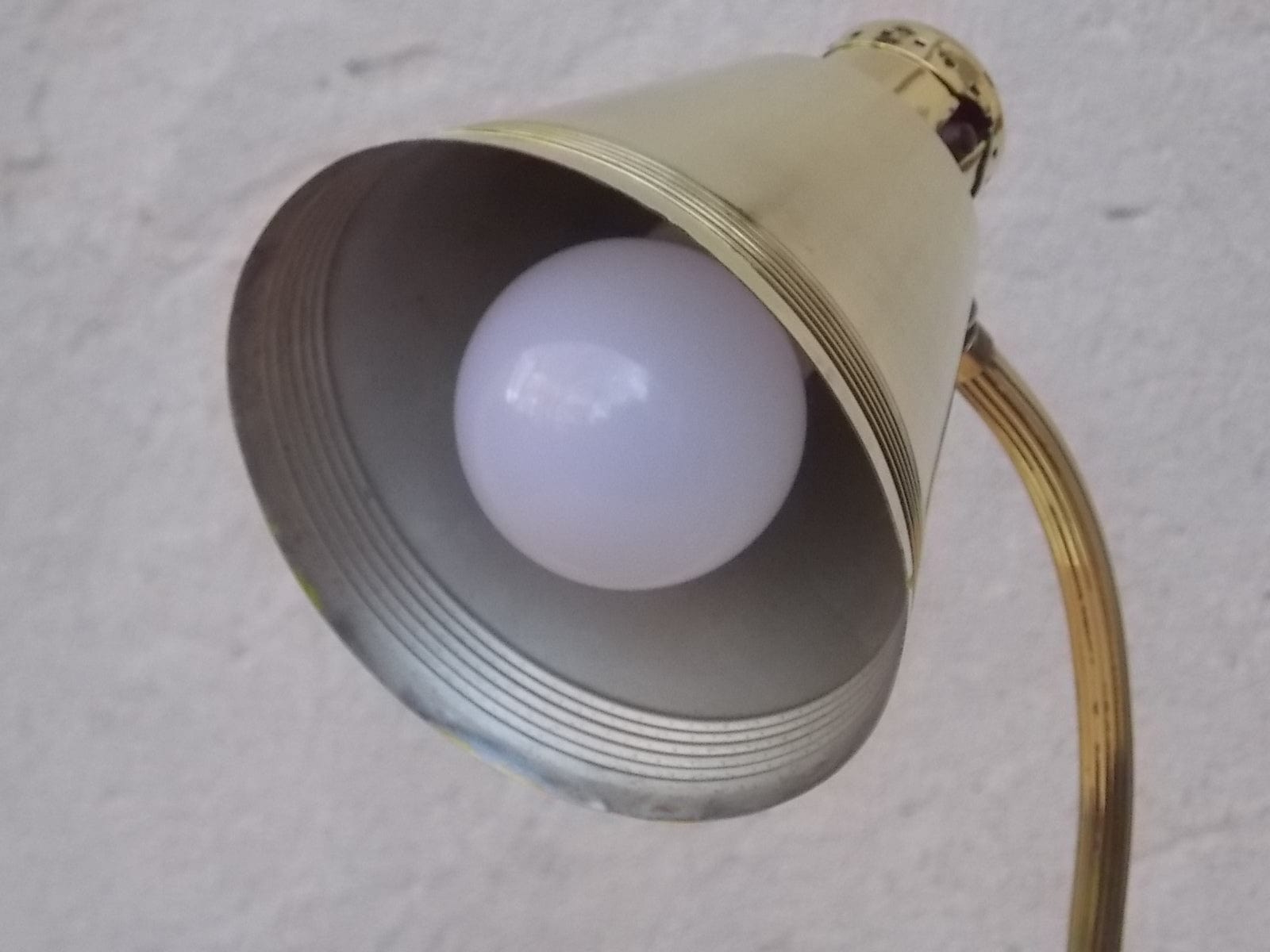 I Like Mike's Mid Century Modern lighting Petite Chase Brass Polished Petite Desk Lamp
