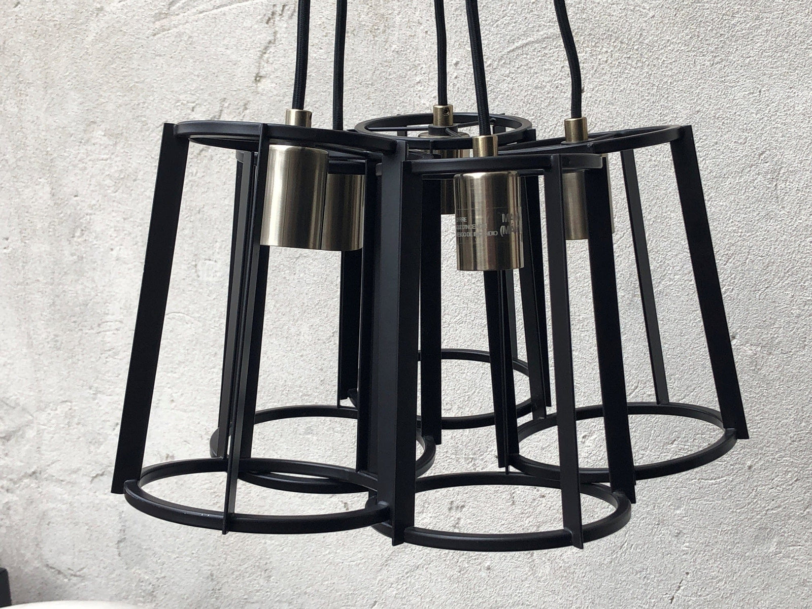 I Like Mike's Mid Century Modern lighting Quoizel Modern Industrial Black Iron 5-Light Chandelier-Contemporary Hanging Fixture Light