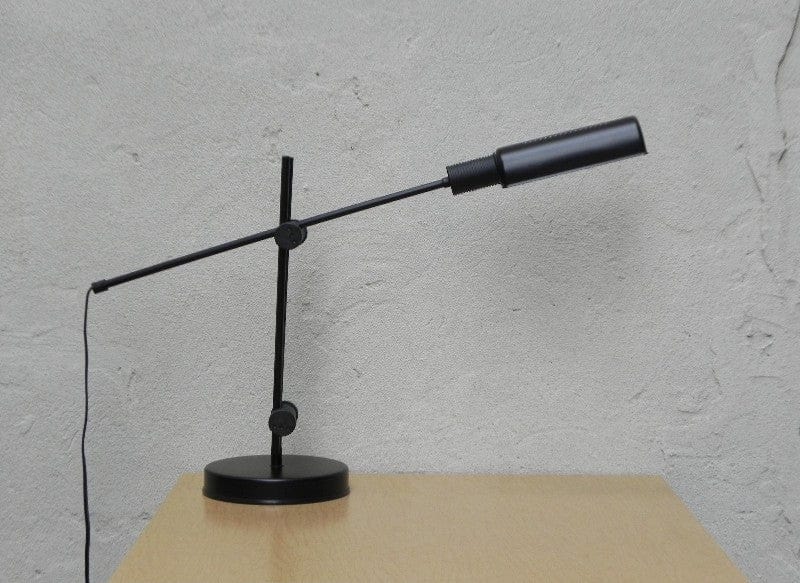 I Like Mike's Mid Century Modern lighting Veneta Lumi Highly Adjustable Black Desk Lamp, Italian