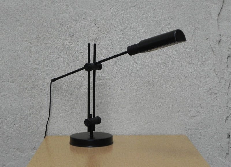 I Like Mike's Mid Century Modern lighting Veneta Lumi Highly Adjustable Black Desk Lamp, Italian