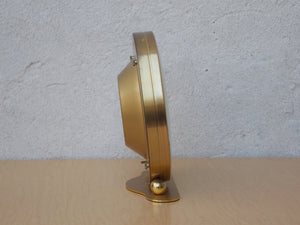 I Like Mike's Mid Century Modern mantel clock Kundo Large Round Brass Mantle World Clock