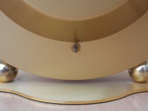 I Like Mike's Mid Century Modern mantel clock Kundo Large Round Brass Mantle World Clock