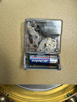 I Like Mike's Mid Century Modern mantel clock Kundo Large Round Brass Mantle World Clock