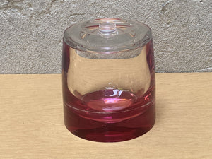 I Like Mike's Mid Century Modern Modern Acrylic Pink Hued Ice Bucket