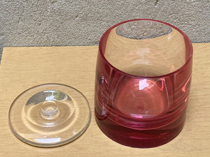 I Like Mike's Mid Century Modern Modern Acrylic Pink Hued Ice Bucket