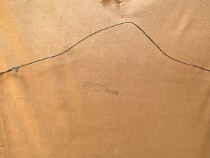 I Like Mike's Mid Century Modern Needlepoint Framed Needlepoint Nude, Woman Embracing, Greens and Blues