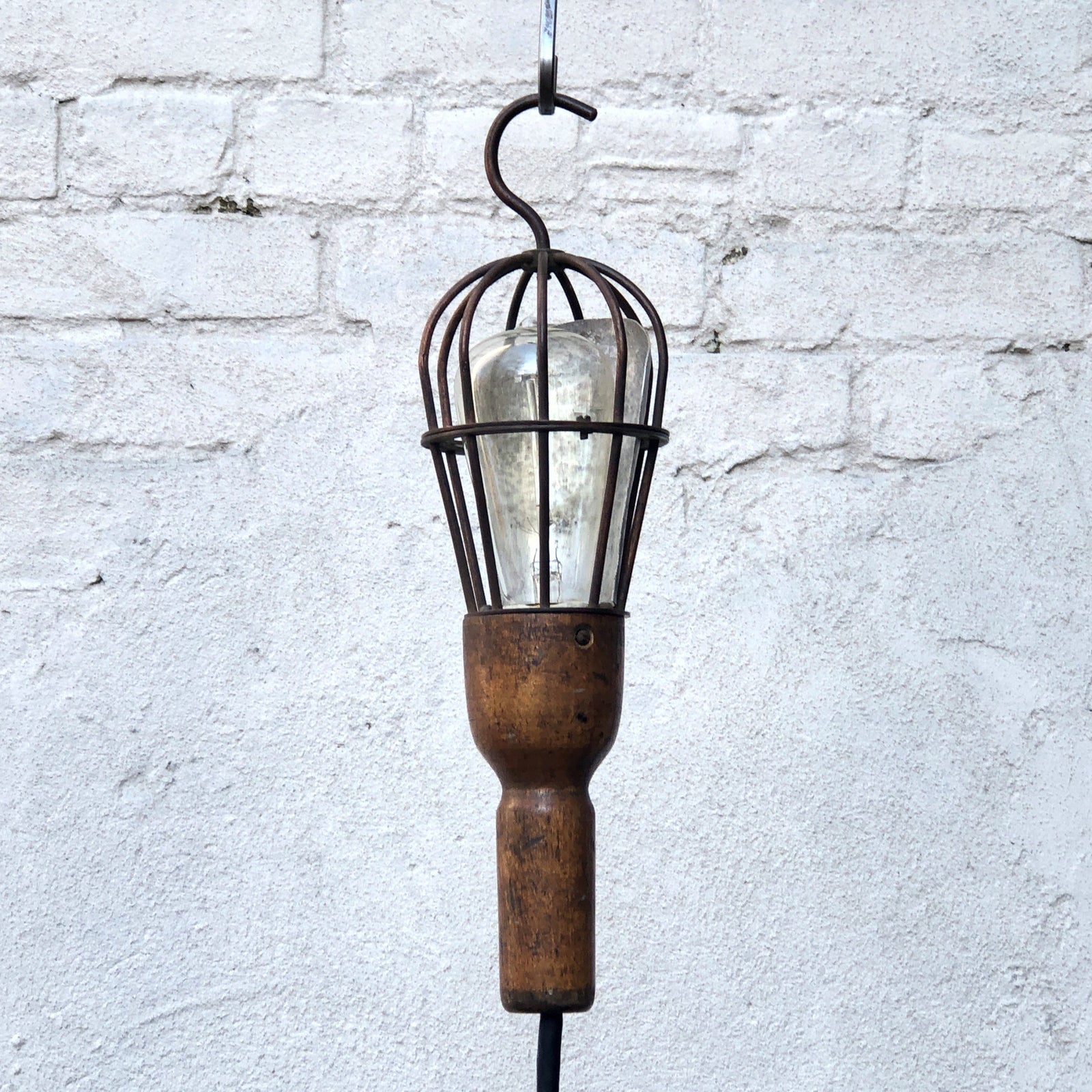 I Like Mike's Mid Century Modern pendant light Antique Hanging Trouble Light, Industrial Chic Work Light