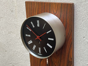 I Like Mike's Mid Century Modern Pendulum wall clock Howard Miller Long Modernist Wood Pendulum Wall Clock