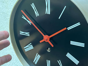 I Like Mike's Mid Century Modern Pendulum wall clock Howard Miller Long Modernist Wood Pendulum Wall Clock