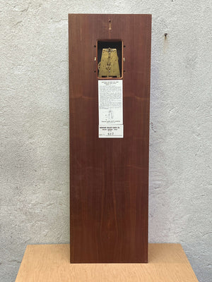 I Like Mike's Mid Century Modern Pendulum wall clock Howard Miller Long Modernist Wood Pendulum Wall Clock