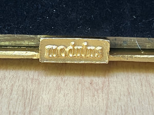 I Like Mike's Mid Century Modern picture frame Ornate Metal Photo Frame with Roses by Modulus, Gold, 8x10, Heavy