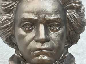 I Like Mike's Mid Century Modern Sculptures & Statues Beethoven Bust from 1968, Bronze Resin, Belwin Company