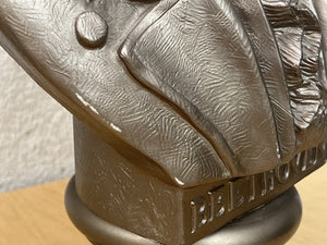 I Like Mike's Mid Century Modern Sculptures & Statues Beethoven Bust from 1968, Bronze Resin, Belwin Company