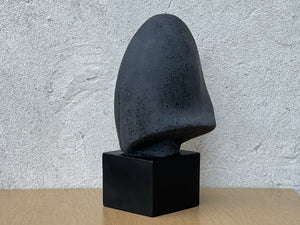 I Like Mike's Mid Century Modern Sculptures & Statues Neo Deco Black Ceramic Female Bust in the style of Stargazer by David Fisher